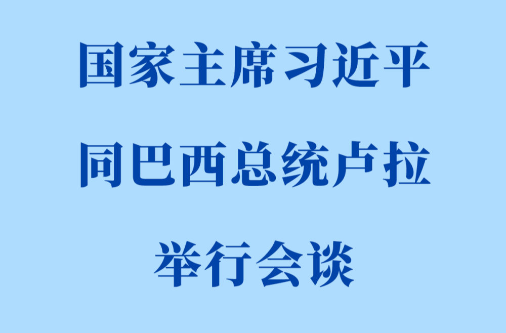 习近平同巴西总统卢拉会谈