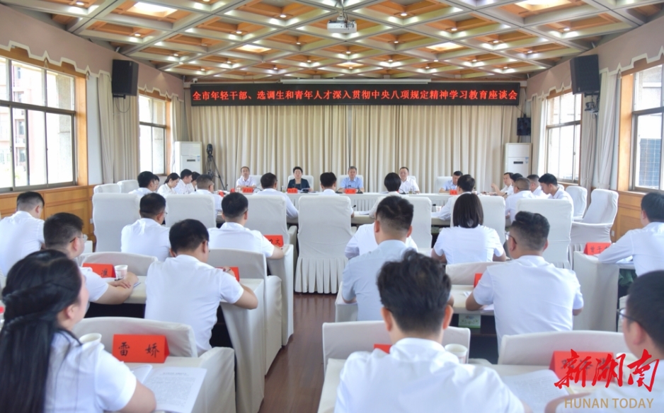 严华出席全市年轻干部、选调生和青年人才学习教育座谈会