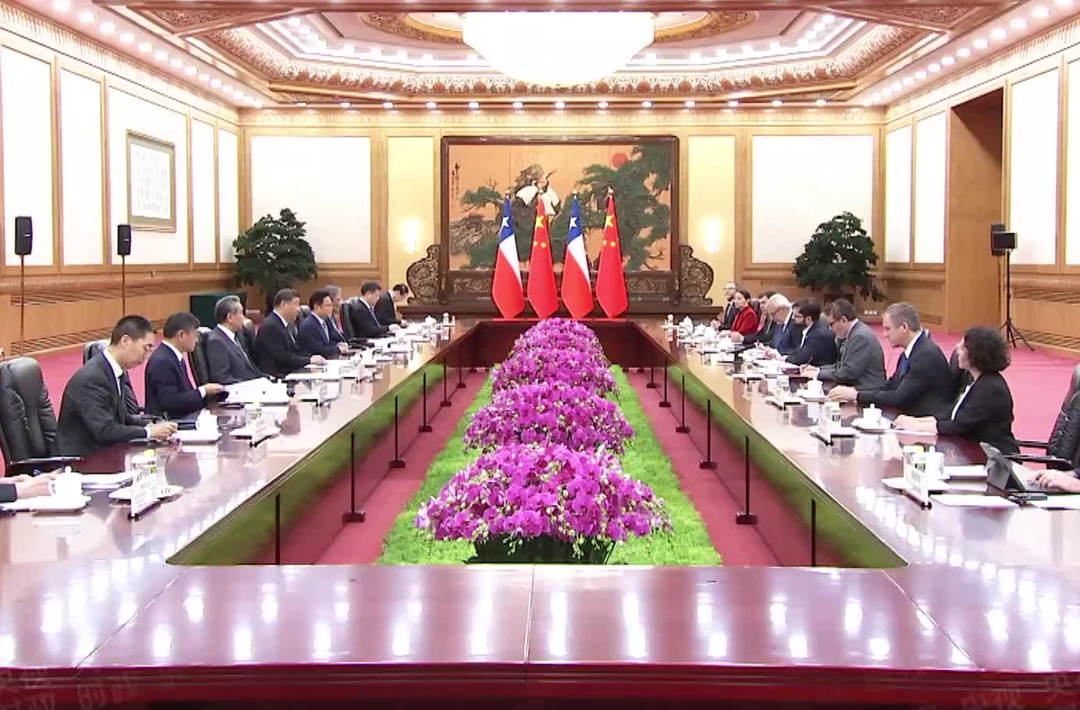 习近平会见智利总统：打造中拉共同发展样板 南南合作典范
