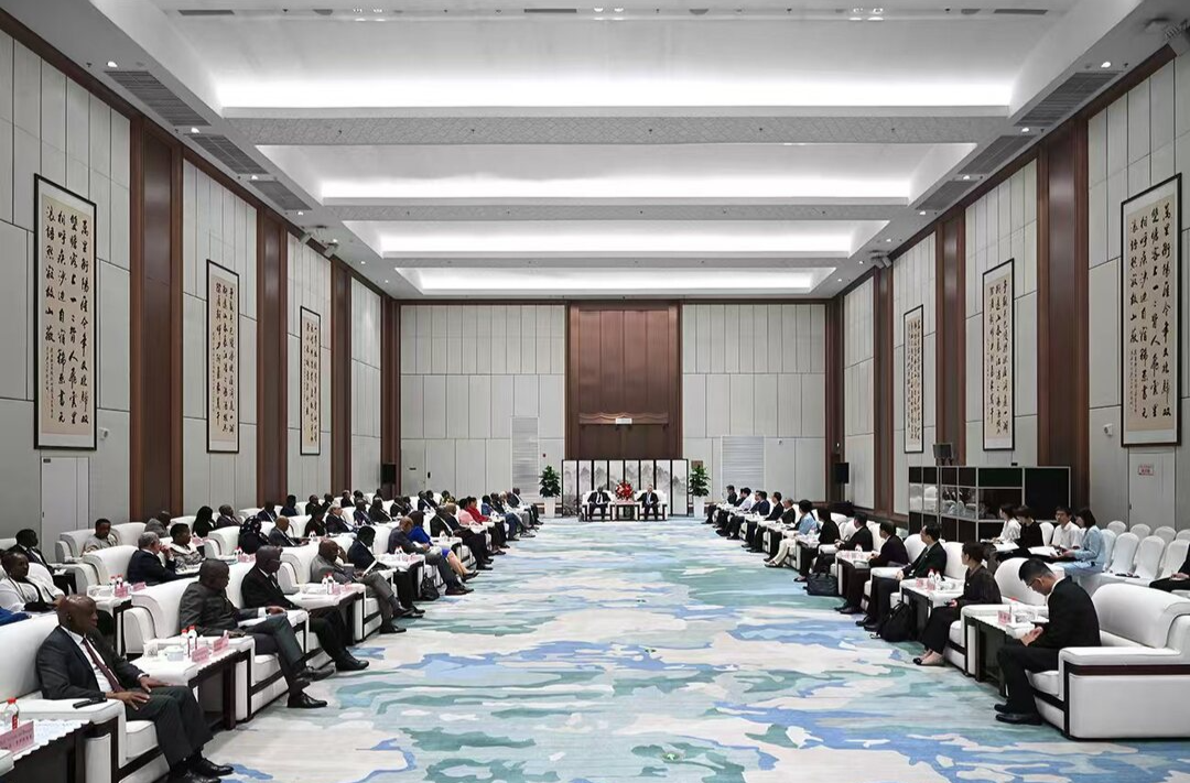 沈晓明会见非洲驻华使节代表团