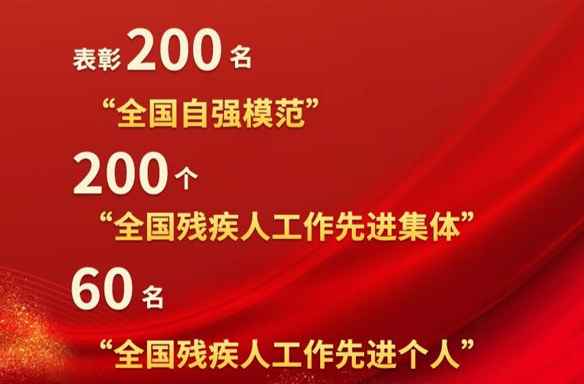 自强！助残！全国200个集体260名个人受到表彰