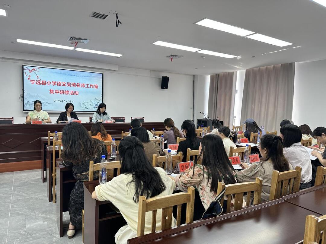 宁远县小学语文吴琦名师工作室开展集中研修活动