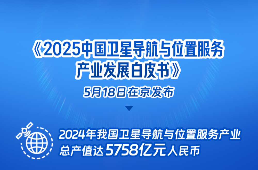我国卫星导航产业产值达5758亿元