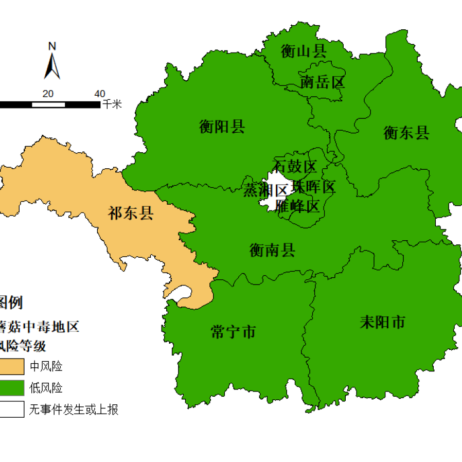 2025年衡阳市野生蘑菇中毒风险分级地图发布 
