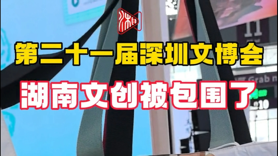 视频|深圳文博会上，湖南文创被包围了！