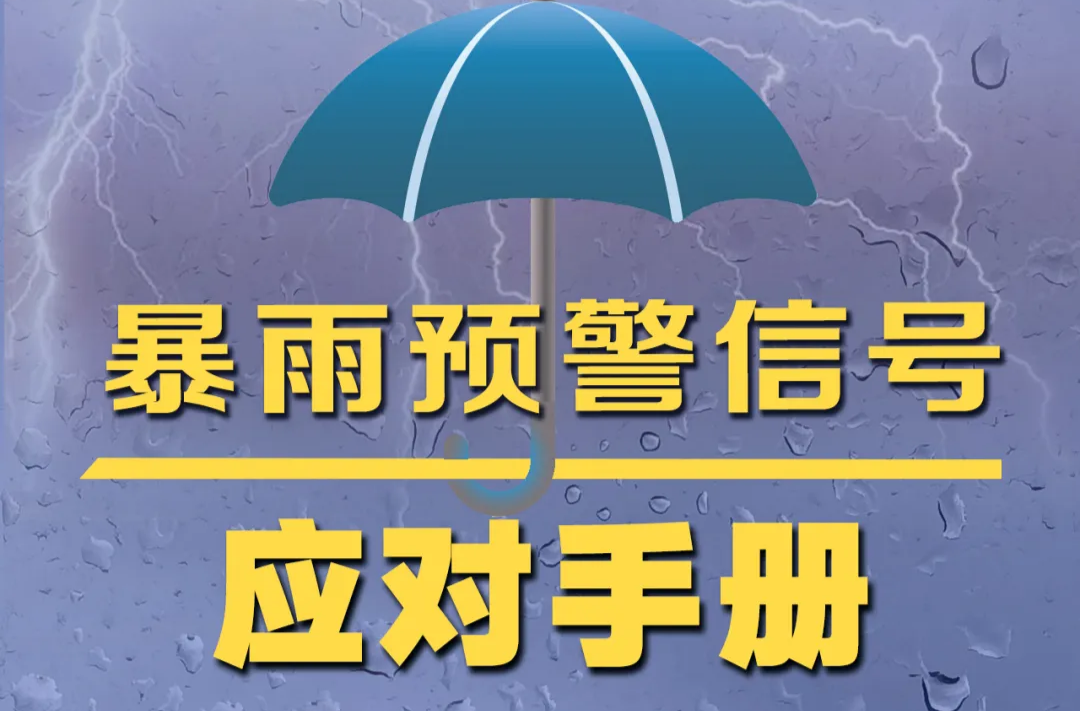 暴雨来袭 ，请收好这份“应对手册”