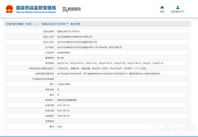 治疗抑郁症  国内首张精神领域经颅磁三类证获批