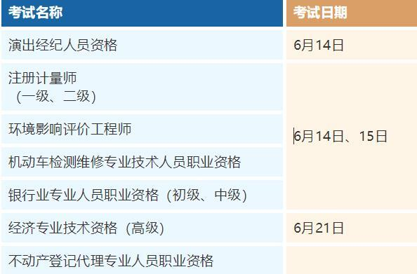 6月有这些考试，别错过→
