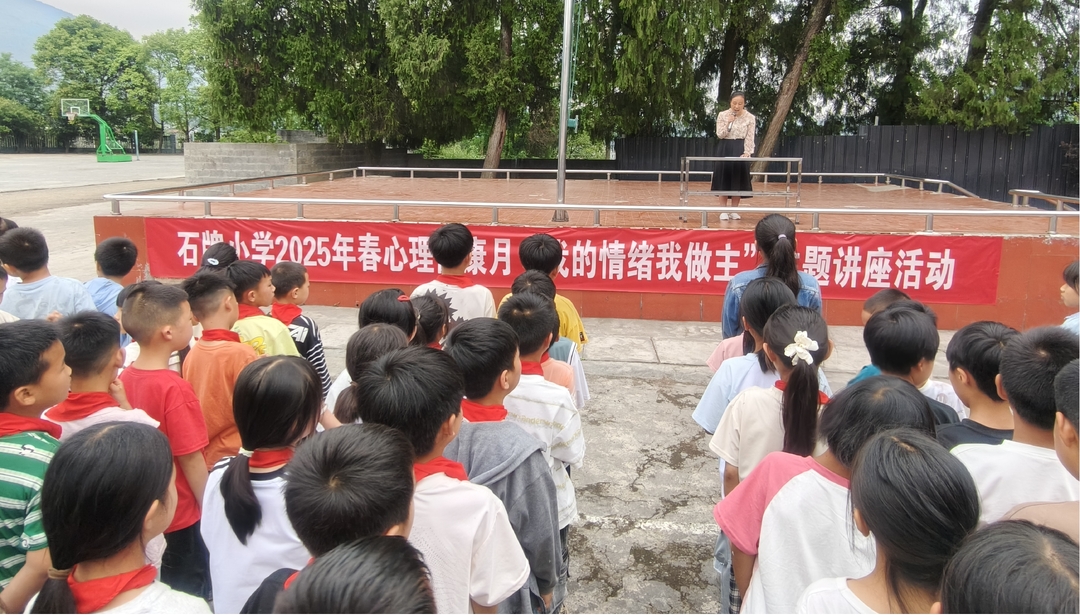 龙山县石牌镇中心小学开展心理健康讲座