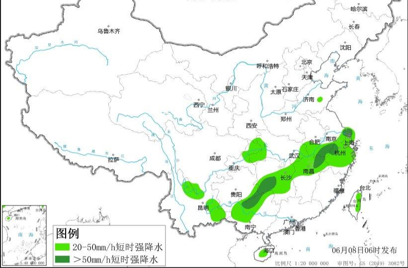 强对流+暴雨+大雾三预警 多地将有10级以上雷暴大风