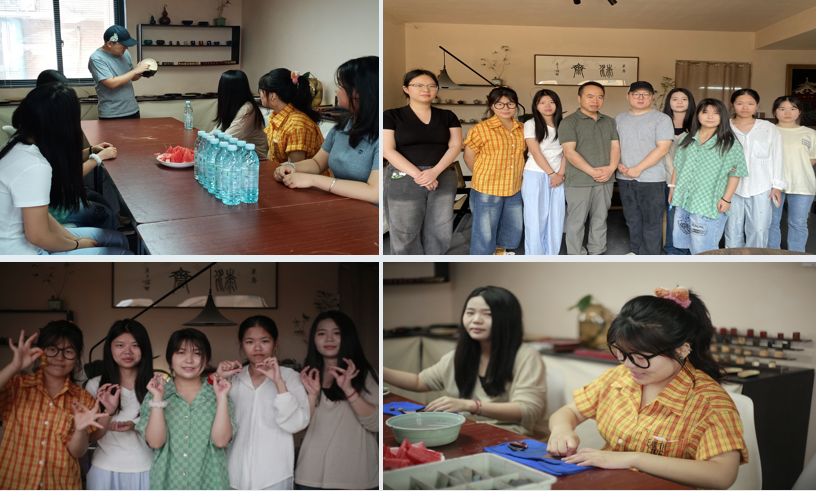 创新党建+ 长沙民政职院非遗传承协会在企业开展非遗学习体验活动