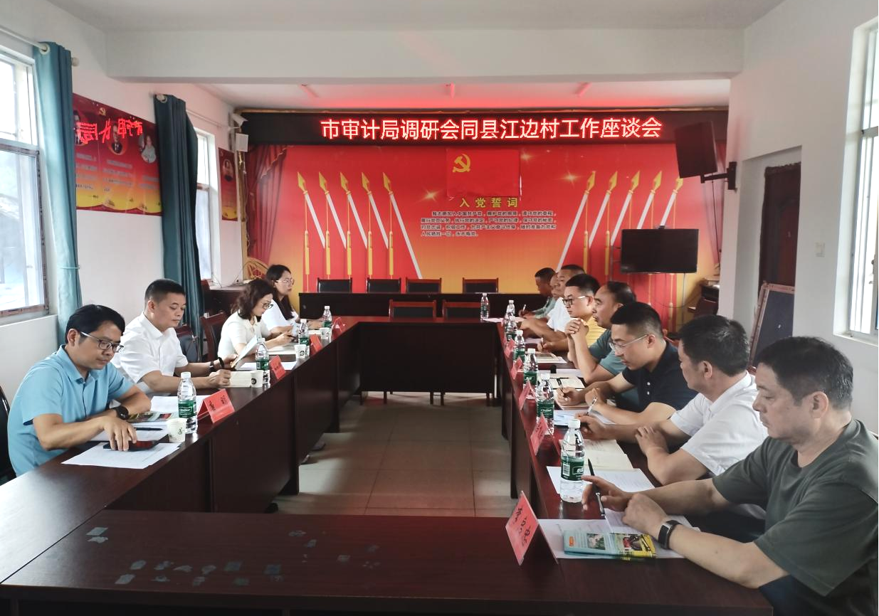 怀化市审计局调研会同县江边村乡村振兴工作