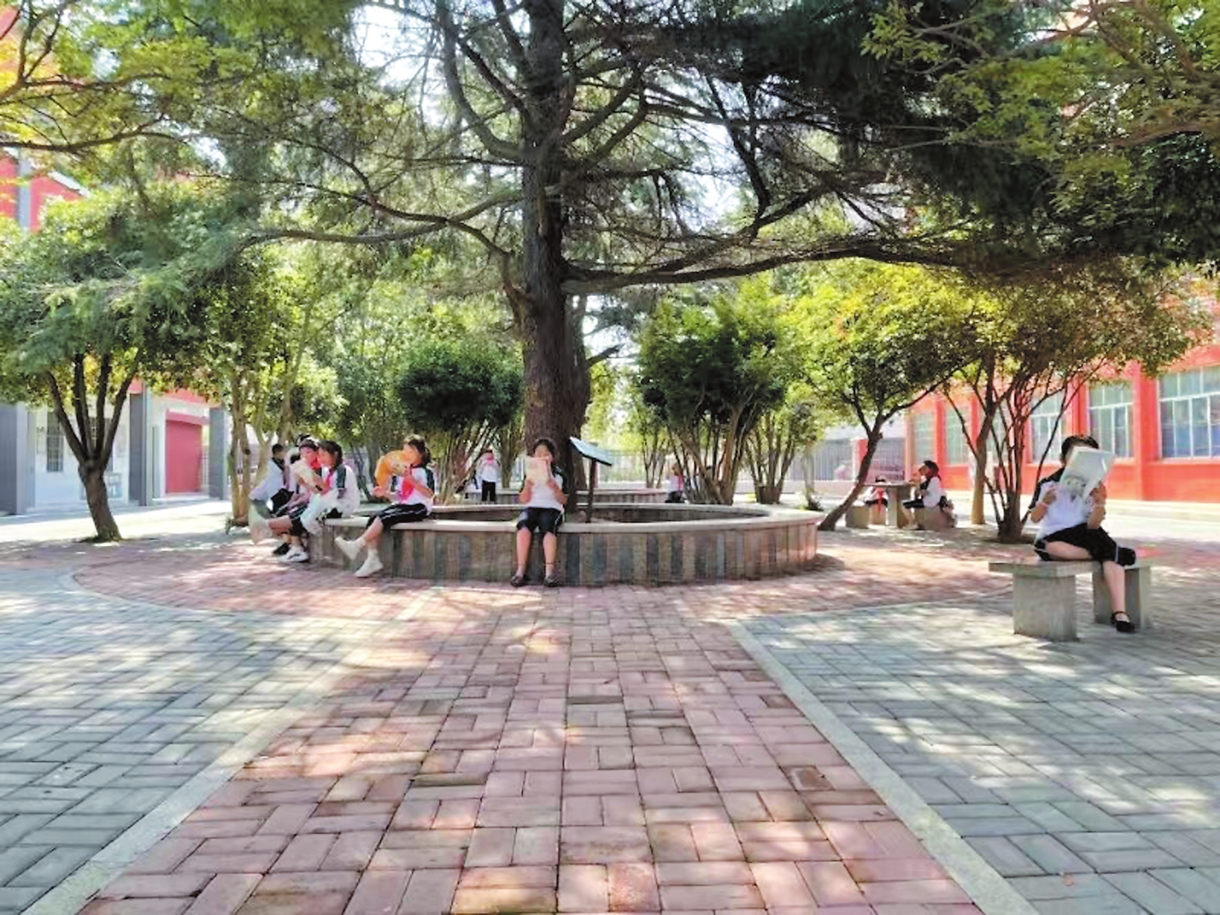 华容县团洲学校旧貌换新颜