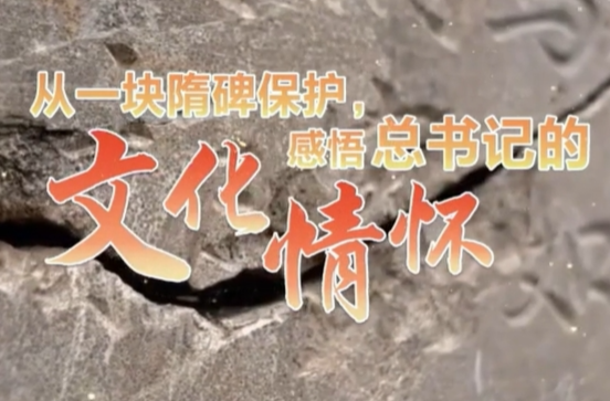 壹视界·微视频｜从一块隋碑保护，感悟总书记的文化情怀
