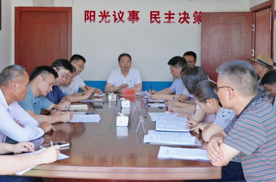 毛万春在新化县坪塘村调研