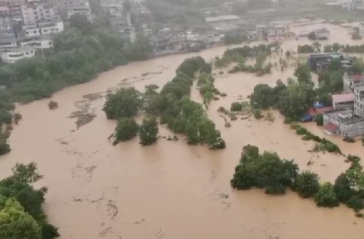 龍山普降暴雨大暴雨 干群合力積極應對