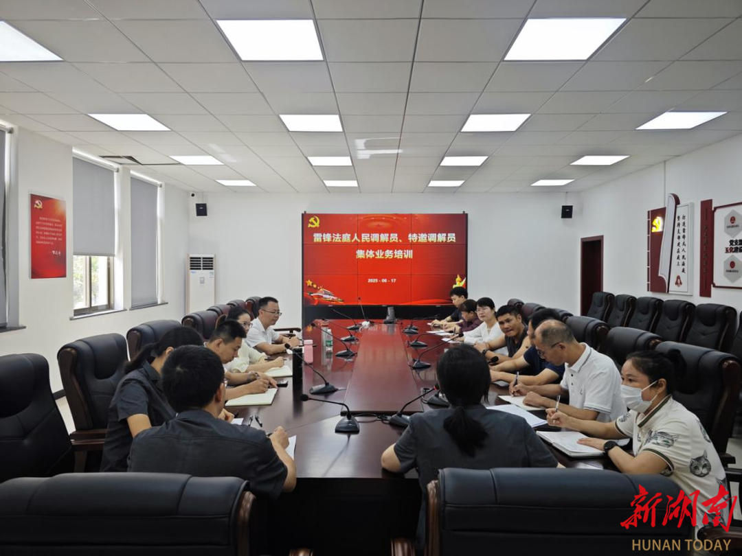 长沙望城雷锋法庭开展调解员业务培训会