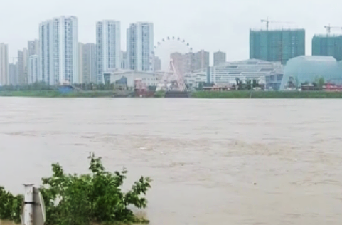 澧水干流石门站退出警戒水位