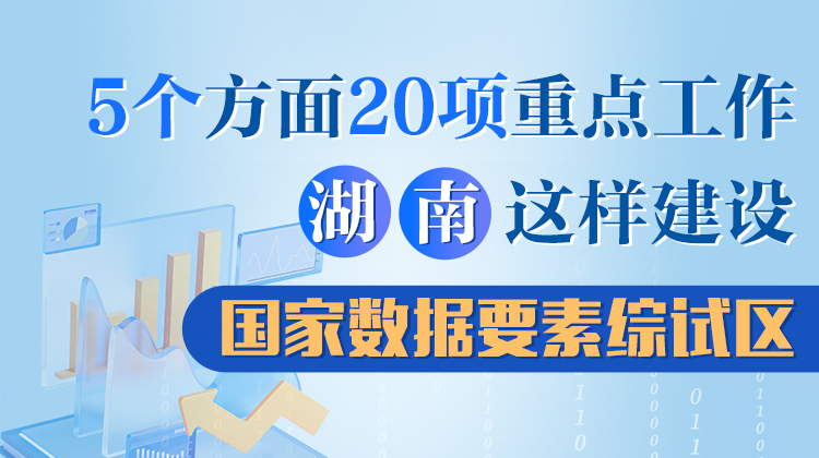 政策简读丨5个方面20项重点任务 湖南这样建设国家数据要素综试区