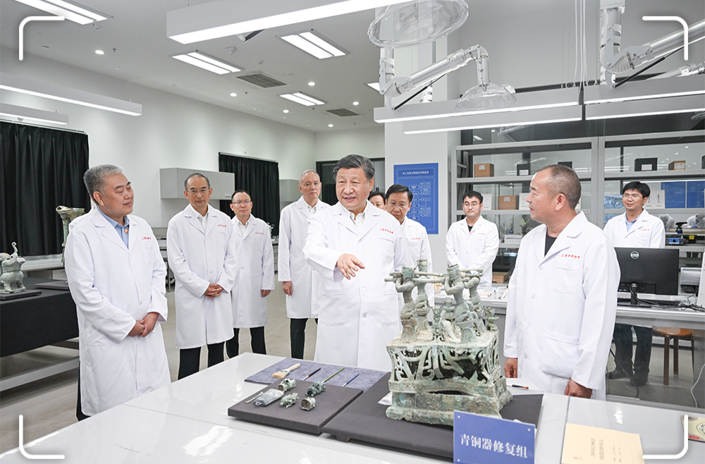 近镜头·习近平的文化足迹｜“期待着更长的中华文明的发现发掘”