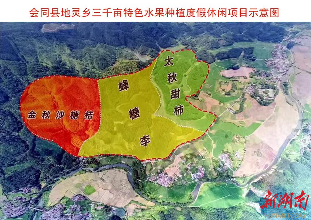 总投资6000万元，会同县地灵乡特色水果种植度假休闲项目开工