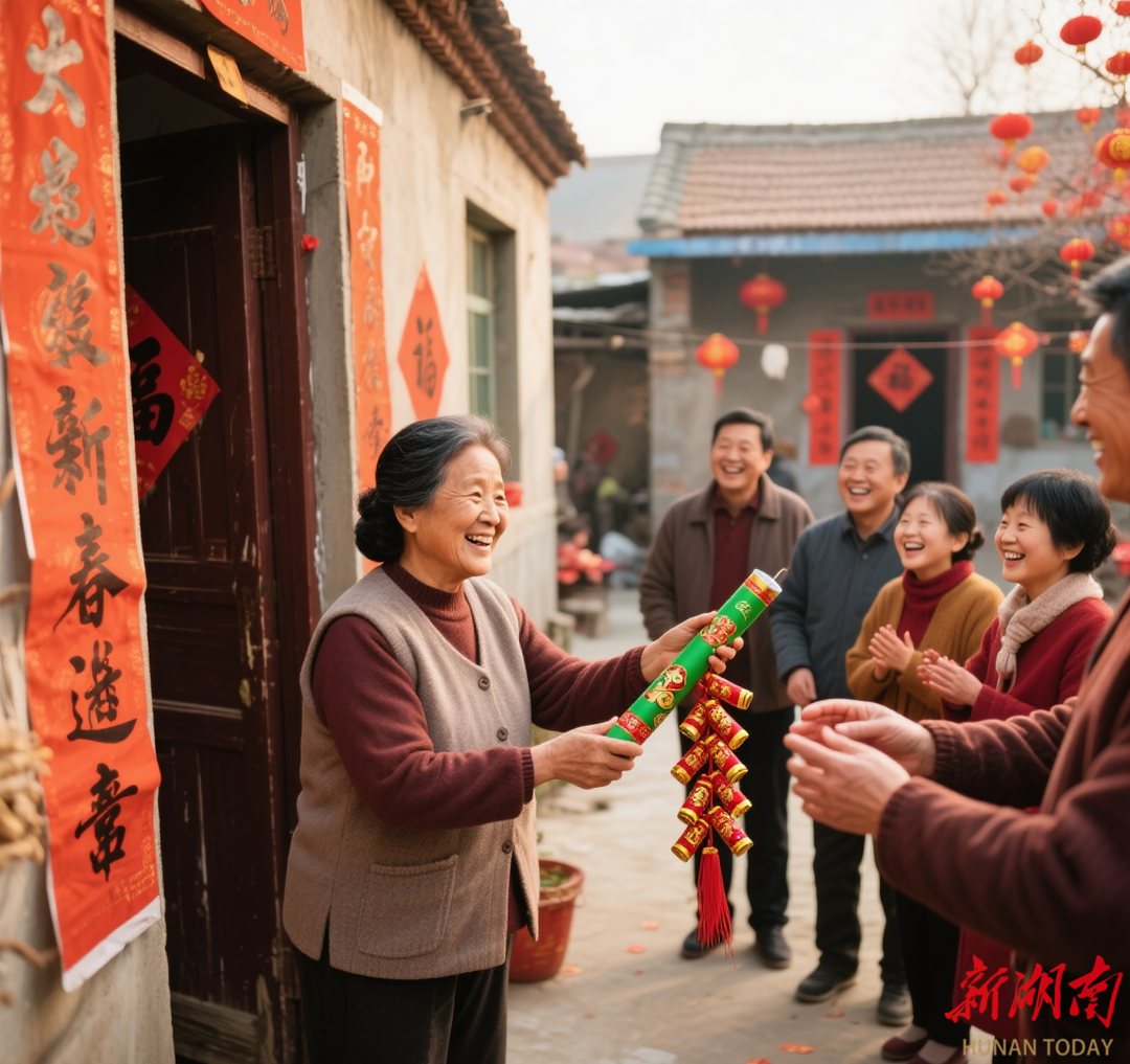 新潮老妈迎春接福用“新招”