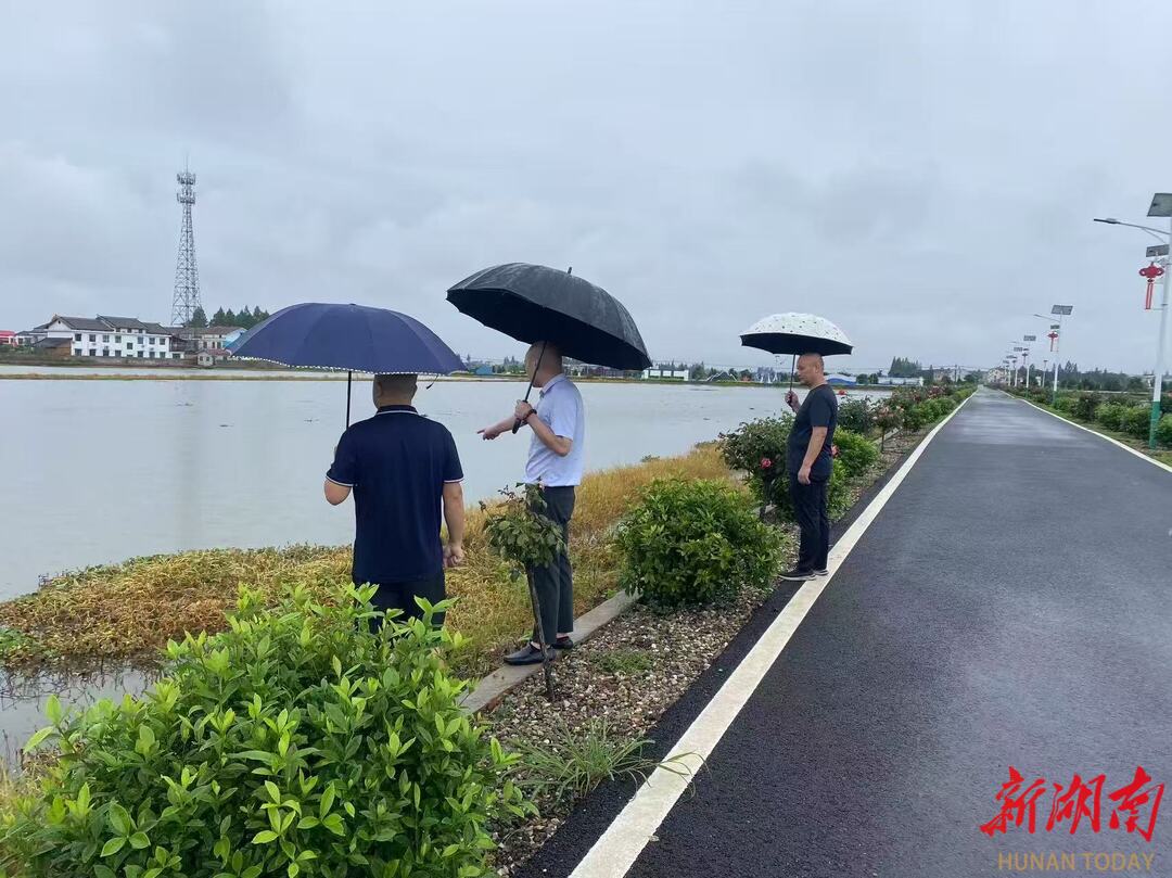 沅江市阳雀洪村驻村工作队拉网式排查安全隐患
