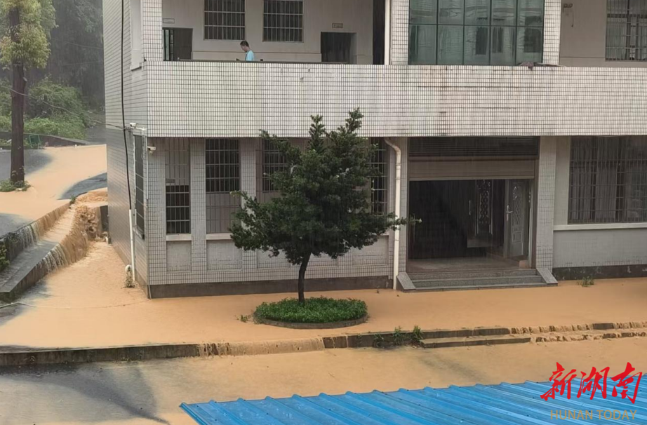 衡东县第九中学：党徽在暴雨中闪耀