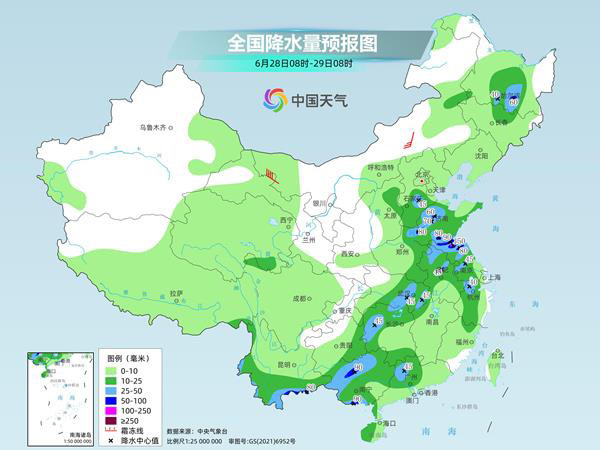 西南等地仍有强降雨 江南大范围高温闷热持续 周末天气→