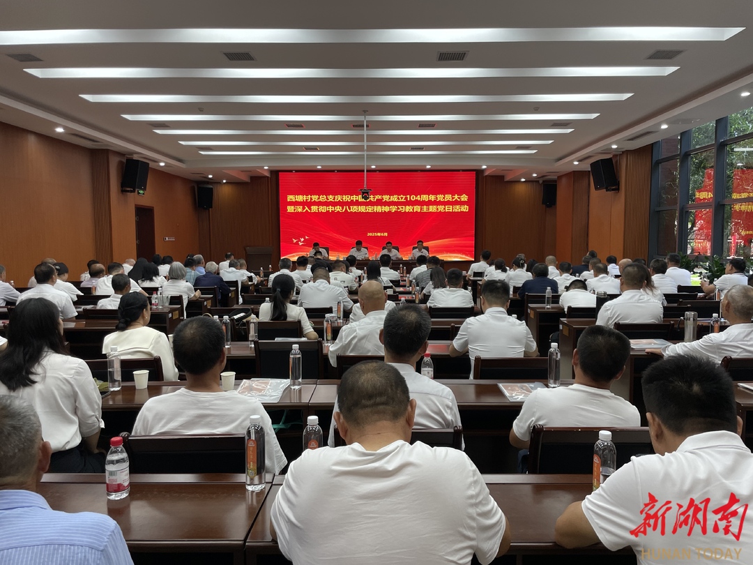 长沙西塘村：深学细悟强作风 铸魂固本迎“七一”