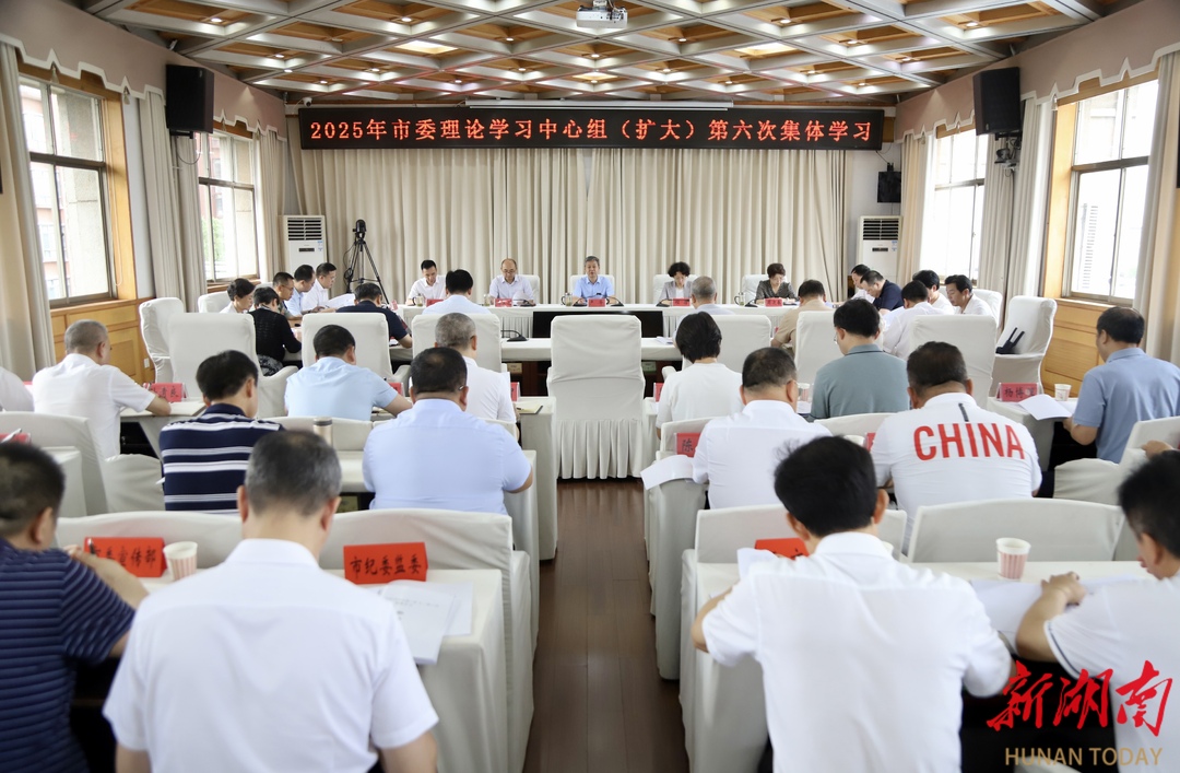邵阳市委理论学习中心组（扩大）举行2025年第六次集体学习