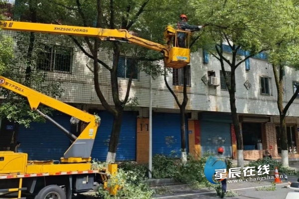 长沙城管开展路灯增亮行动，筑牢夜间出行安全防线
