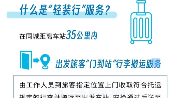 “上門取件”“行李送達(dá)”  長沙南坐高鐵告別“行李煩惱”