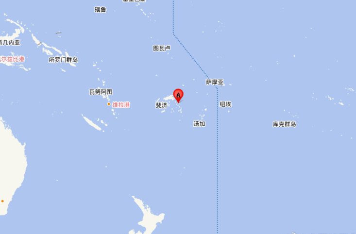 斐济群岛地区附近发生6.0级左右地震