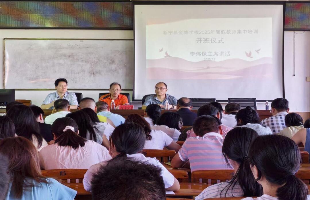 多維賦能教師成長——新寧縣金城學(xué)校2025年暑假師德師風(fēng)培訓(xùn)啟幕