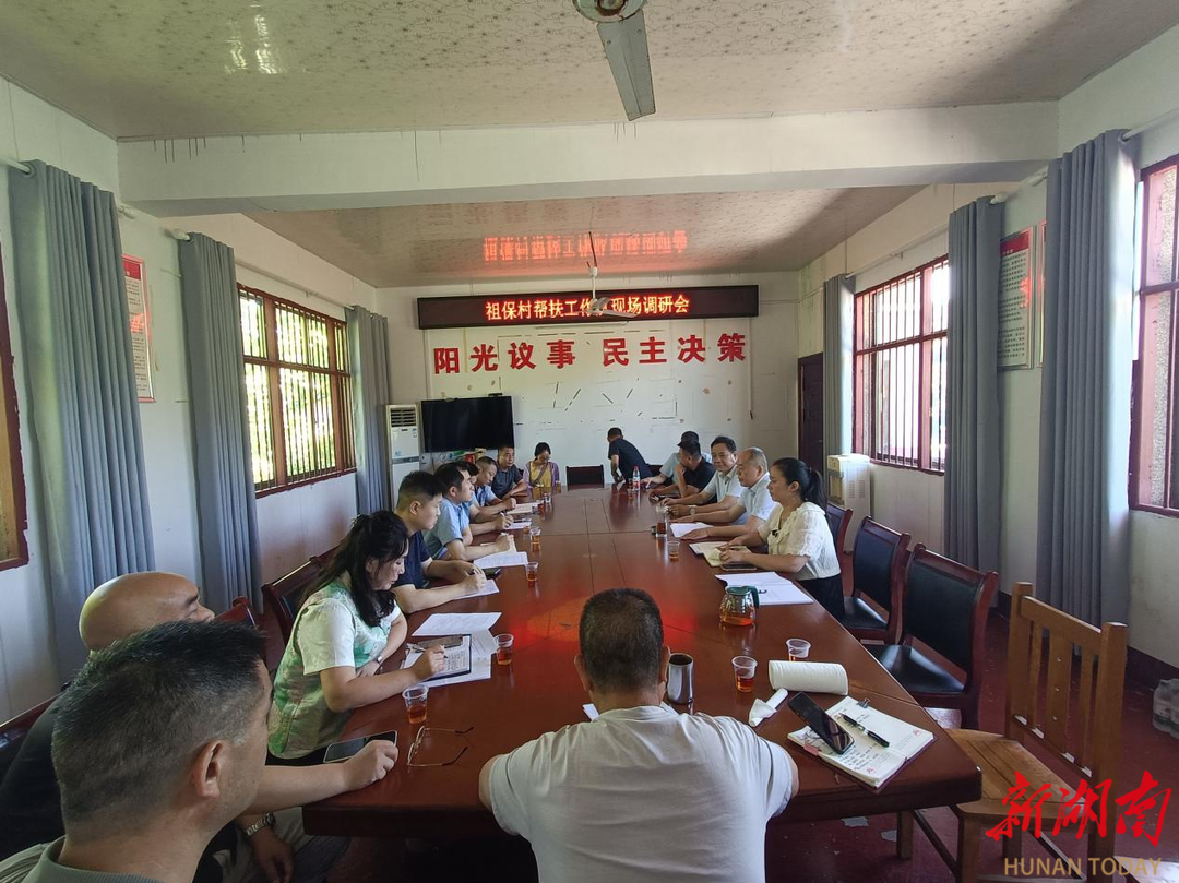 斗笠山鎮(zhèn)祖保村幫扶工作隊(duì)召開現(xiàn)場(chǎng)調(diào)研謀劃會(huì)