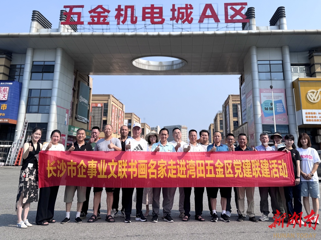長沙市企事業(yè)文聯(lián)走進(jìn)灣田開展共創(chuàng)共建