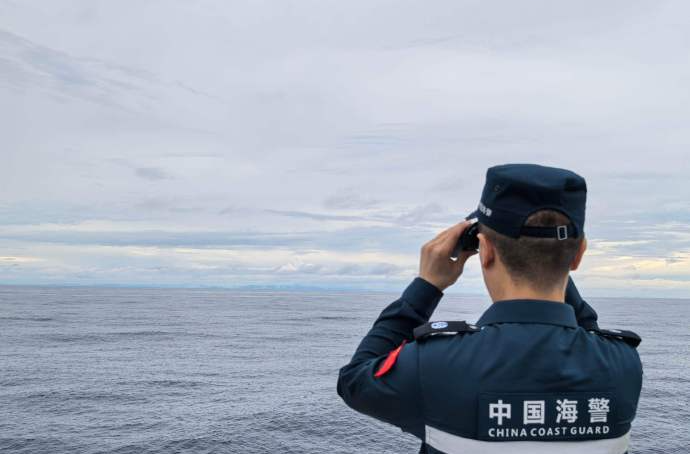 中國海警依法驅離日非法進入我赤尾嶼領海船只