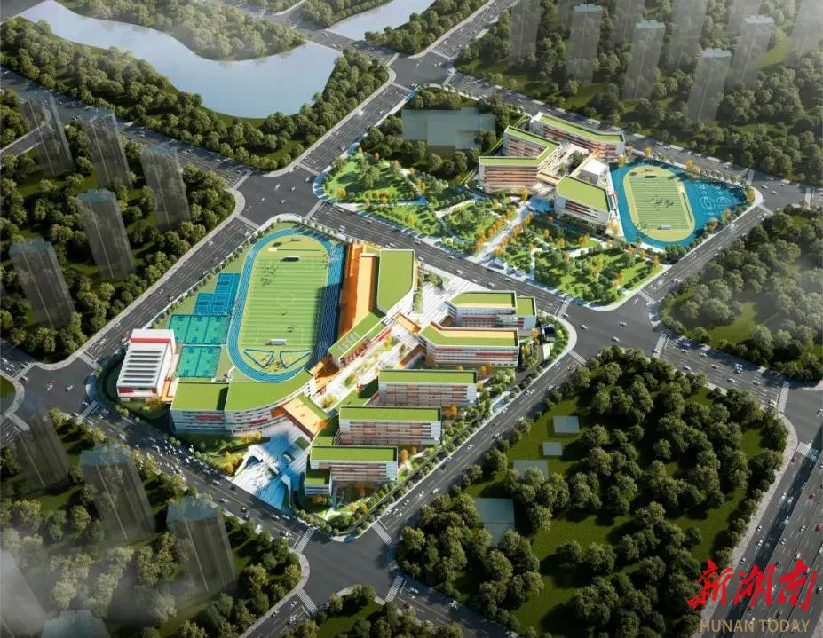 智慧赋能，匠心筑校，湖南师范大学附属中学大泽湖校区打造现代化校园新标杆