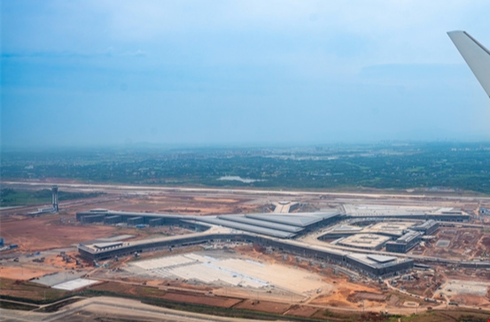 Construction of Changsha Airport T3 Terminal Building in Full Swing