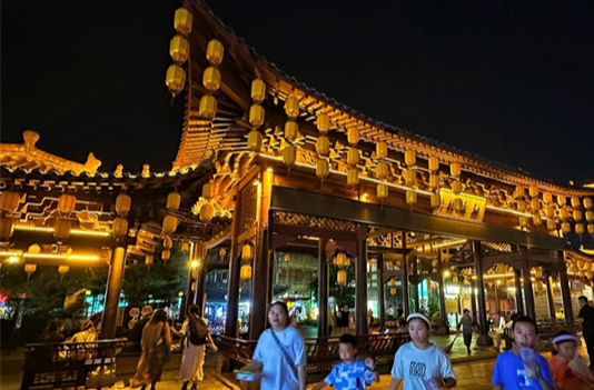 Hustle and Bustle of Changde Hejie Street