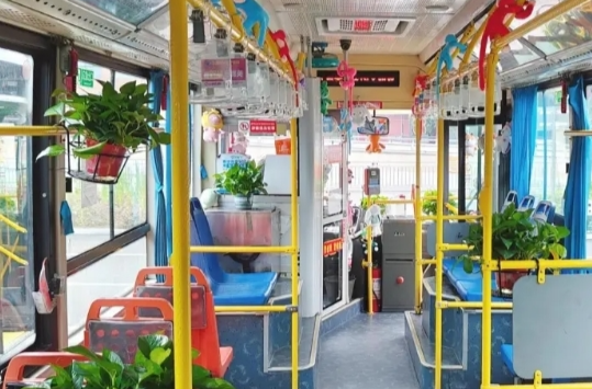 邵陽“最萌公交車”！網(wǎng)友：司機(jī)一定是個(gè)很熱愛生活的人