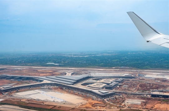 Construction of Changsha Airport T3 Terminal Building in Full Swing