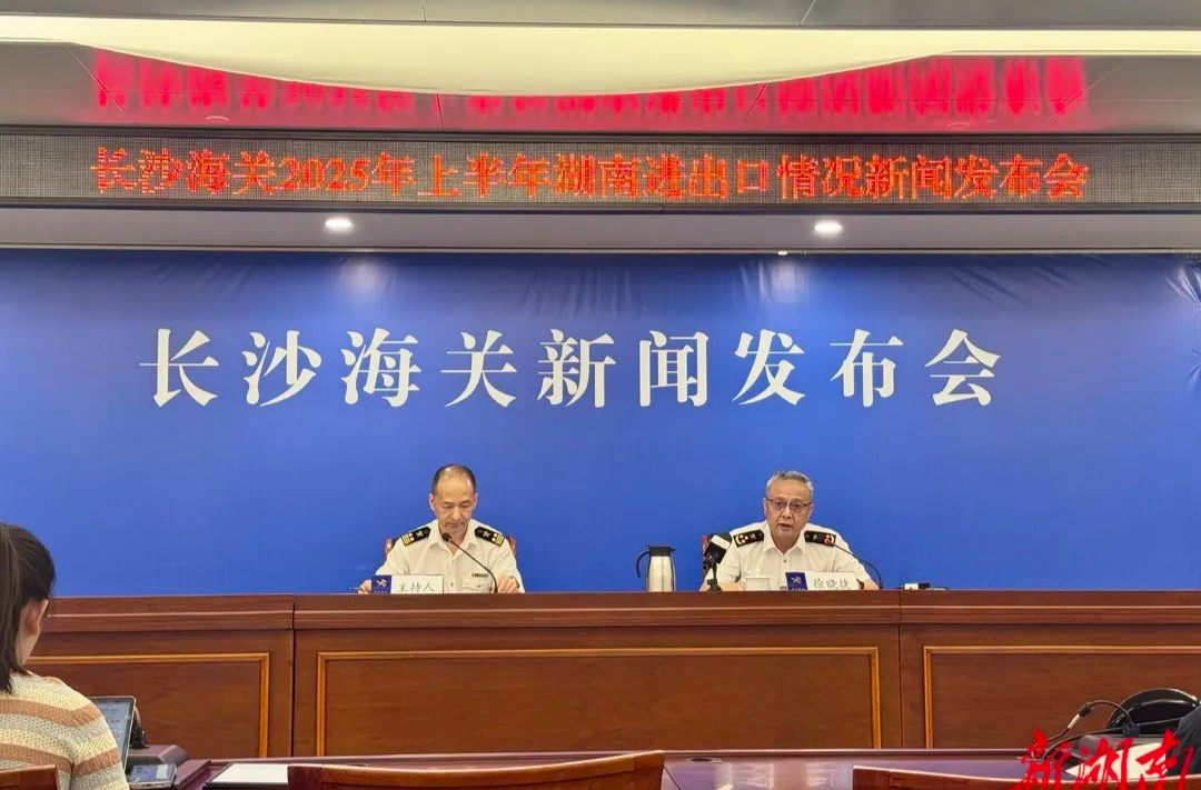 上半年湖南进出口总值2624.8亿元，长沙占52.1%