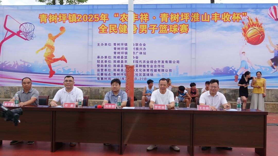 双峰县青树坪镇：淮山丰收杯男子篮球赛开幕