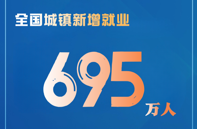 5圖數(shù)覽上半年我國(guó)就業(yè)工作數(shù)據(jù)