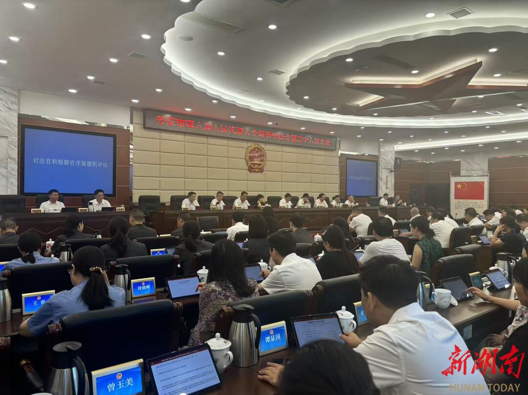 娄底人大：推深做实“两官”履职评议