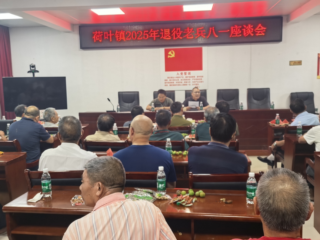 双峰县荷叶镇：举办“八一”建军节退役军人代表座谈会