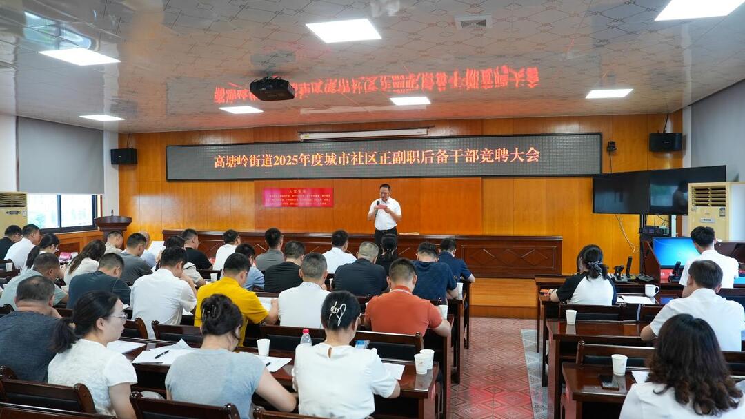 夯实基层根基 蓄力“群雁”腾飞 长沙高塘岭街道组织开展2025年城市社区正副职储备干部竞聘