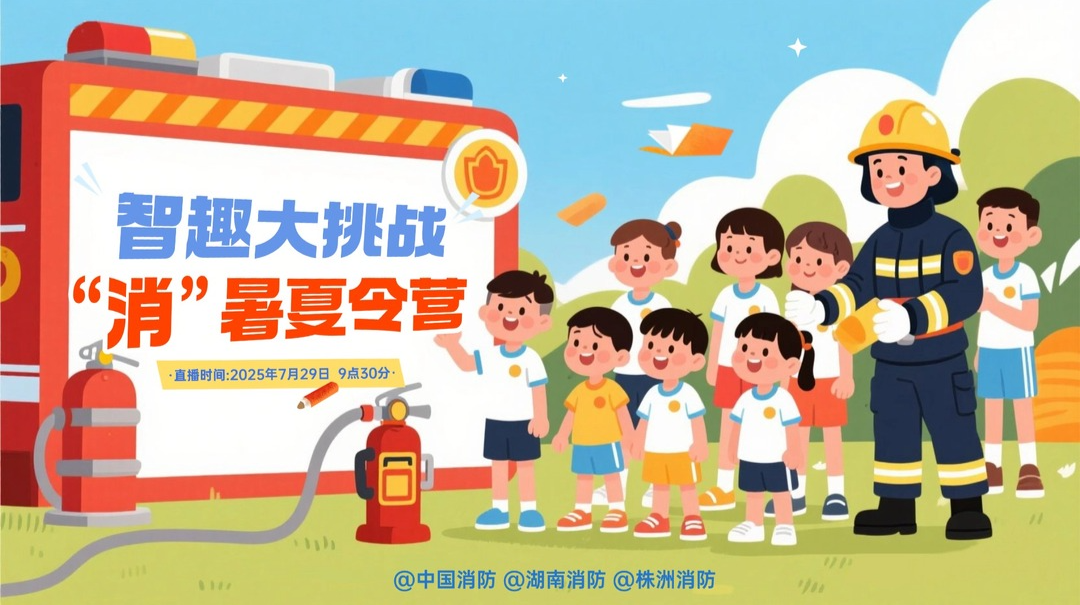 直播｜消防趣游 湘約一夏——智趣大挑戰(zhàn) 消暑夏令營(yíng)